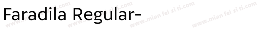 Faradila Regular字体转换